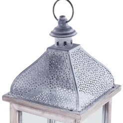 Beliani SAMAR - Lantaarn - Wit - IJzer New