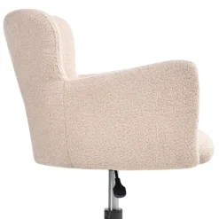 Leen Bakker SANILAC - Bureaustoel - Beige - Bouclé Hot