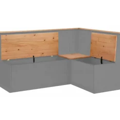 Loft24 Sara - Eetkamerbank in grenen grijs/gebeitste was Best