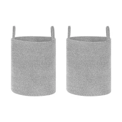 Beliani SARYK - Manden set van 2 - Grijs - Katoen Clearance