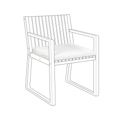 Beliani SASSARI - Tuinkussen - Wit - 46 x 46 cm - Polyester Sale