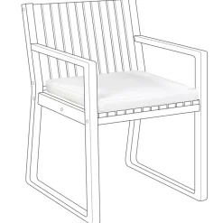 Beliani SASSARI - Tuinkussen - Wit - 46 x 46 cm - Polyester Sale