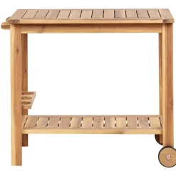 Beliani SASSARI II - Trolley - Lichte houtkleur - Acaciahout