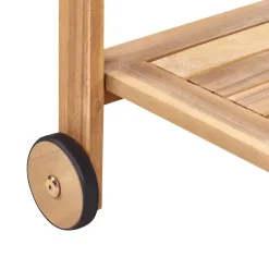 Beliani SASSARI II - Trolley - Lichte houtkleur - Acaciahout