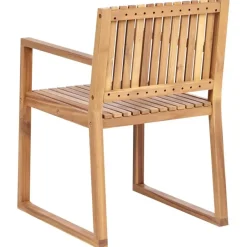 Beliani SASSARI II - Tuinset voor 6 - Lichthout - Gecertificeerd acaciahout Hot