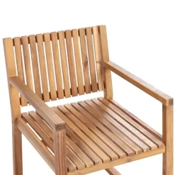 Beliani SASSARI II - Tuinset voor 6 - Lichthout - Gecertificeerd acaciahout Hot