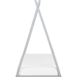 Beliani SAURAT - Kinderbed - Grijs - 90 x 200 cm - Dennenhout New