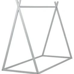 Beliani SAURAT - Kinderbed - Grijs - 90 x 200 cm - Dennenhout New