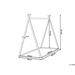 Beliani SAURAT - Kinderbed - Lichthout - 90 x 200 cm - Dennenhout Online
