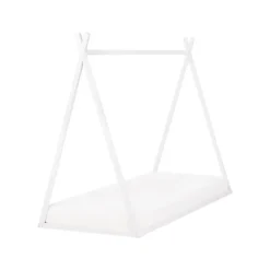 Beliani SAURAT - Kinderbed - Wit - 90 x 200 cm - Dennenhout