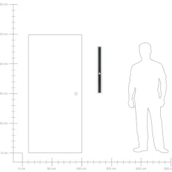 Beliani SAVANE - Wandlamp - Zwart - 80 cm - Staal Online