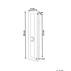 Beliani SAVANE - Wandlamp - Zwart - 30 cm - Staal Online