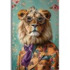 Reinders Schilderij Aangeklede leeuw - 90 x 60cm - Bont Discount