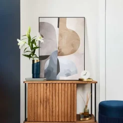 Reinders Schilderij Abstracte Illusie I - 70 x 50cm - Beige Sale