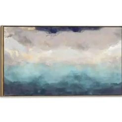 Reinders Schilderij Abstracte kunst - 70 x 118cm - Blauw Clearance