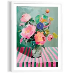 Reinders Schilderij Bloemen op tafel - 70 x 50cm - Bont Outlet