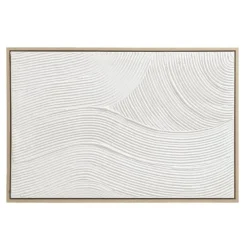 Leen Bakker Schilderij 3D Art - wit - canvas/hout - 60x90 cm Sale
