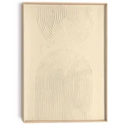 Reinders Schilderij 3D Art Bows - sand - 70 x 50cm - Beige New