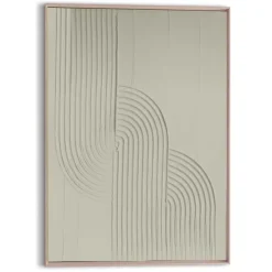 Reinders Schilderij 3D Art Knot - sage green - 70 x 50cm - Groen Clearance