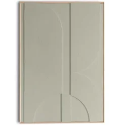 Reinders Schilderij 3D Art Mars - sage green - 100 x 70cm - Groen Hot