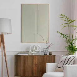 Reinders Schilderij 3D Art Mars - sage green - 100 x 70cm - Groen Hot