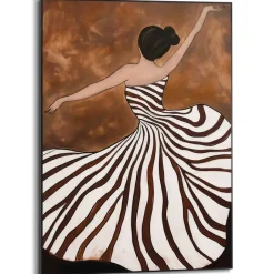 Reinders Schilderij Dansende dame - 70 x 50cm - Bruin Outlet