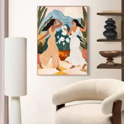 Reinders Schilderij Dansende dames - 70 x 50cm - Bont Clearance