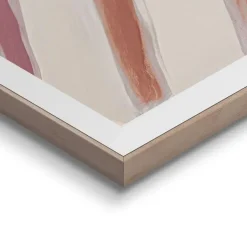 Reinders Schilderij Gestreepte vrouw - 70 x 50cm - Bruin New