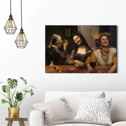 Reinders Schilderij Girls Night Out - 60 x 90cm - Bruin Outlet