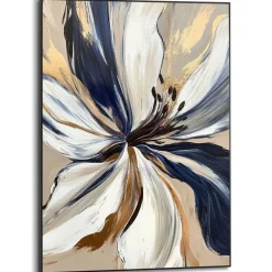 Reinders Schilderij Glamour Flower - 70 x 50cm - Blauw Online