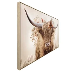 Leen Bakker Schilderij Hooglander Bloem - 70x118 cm Online