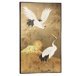 Leen Bakker Schilderij Kraanvogel - multikleur - 118x70 cm Hot