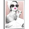 Reinders Schilderij Lipstick Beauty - 70 x 50cm - Roze Online
