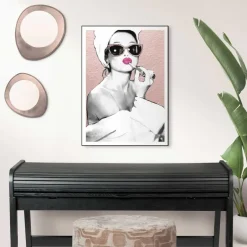 Reinders Schilderij Lipstick Beauty - 70 x 50cm - Roze Online