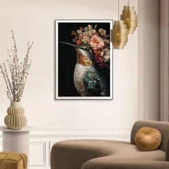 Reinders Schilderij Lovely Hummingbird - 70 x 50cm - Bont Outlet