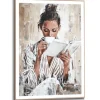 Reinders Schilderij Morning Reading - 70 x 50cm - Bruin New