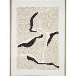 Leen Bakker Schilderij Noé beige MDF - 70x50 cm Outlet