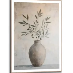 Reinders Schilderij Olijven op Vaas - 70 x 50cm - Groen Clearance