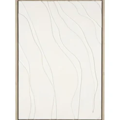 Leen Bakker Schilderij Organic off-white MDF - 70x50 cm Sale