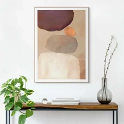 Reinders Schilderij Pebble Play - 70 x 50cm - Bruin Outlet