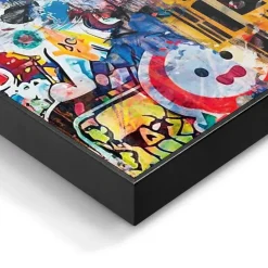 Reinders Schilderij The Modern Kiss - 90 x 60cm - Geel Outlet