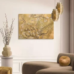 Reinders Schilderij Van Gogh - almondblossom - 50 x 70cm - Goudkleurig Discount