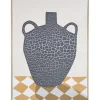 Leen Bakker Schilderij Vase off-white MDF - 60x45 cm