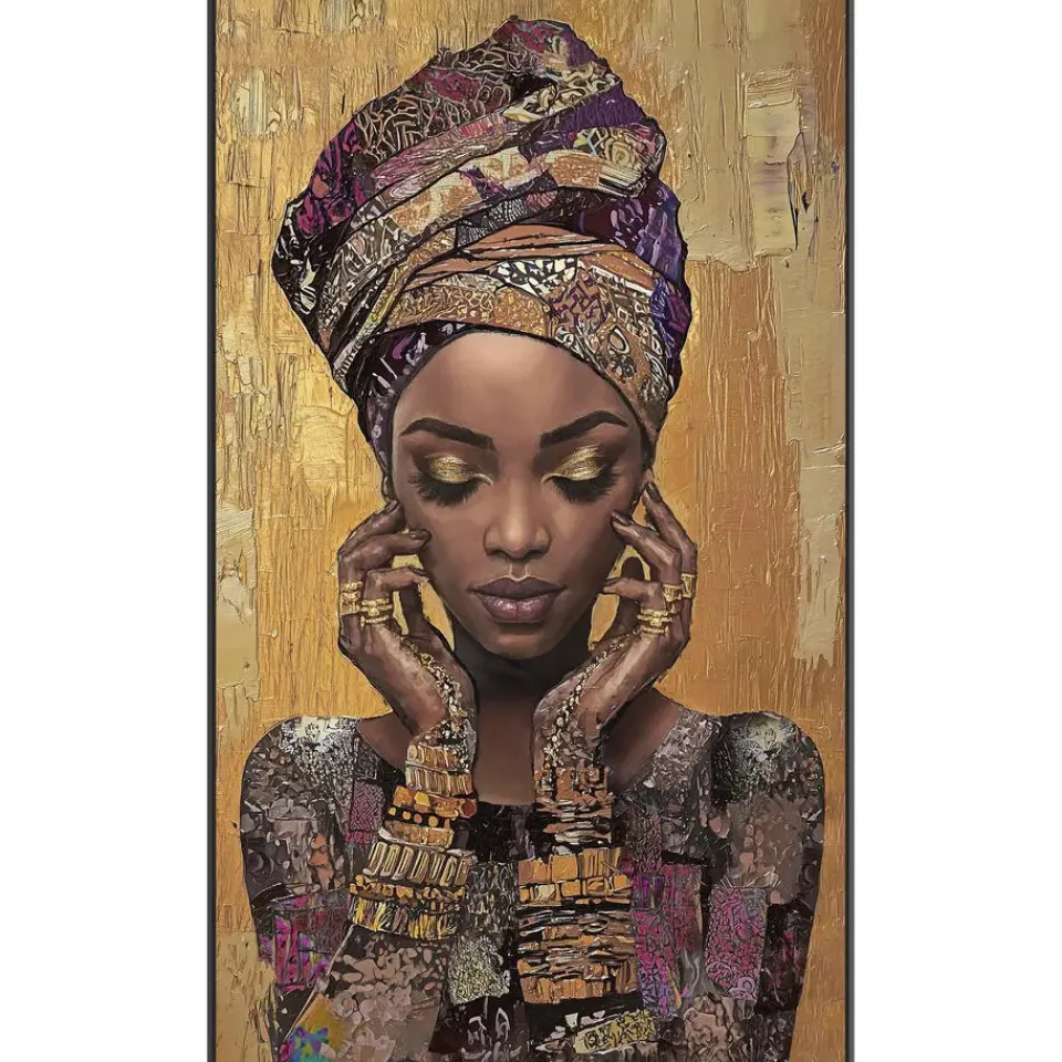 Leen Bakker Schilderij vrouw warm FCL - 118x70 cm