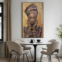 Leen Bakker Schilderij vrouw warm FCL - 118x70 cm