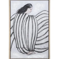 Leen Bakker Schilderij Woman - multikleur - 60x40 cm Clearance