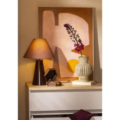 Leen Bakker Schilderije Abstract Craft terra MDF - 80x60 cm