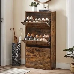 Vasagle Schoenenkast: Opbergkast van 3 niveaus, 18 paar Clearance