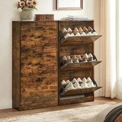 Vasagle Schoenenkast: Opbergkast van 3 niveaus, 18 paar Clearance