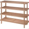 Merkloos Schoenenrek - 4-laags - 77 x 26 x 65 cm - hout -schoenenstandaard Outlet